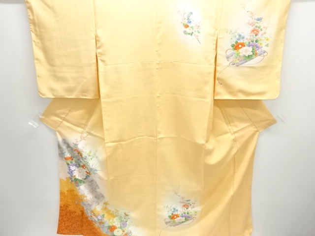 未使用品　花筏模様訪問着